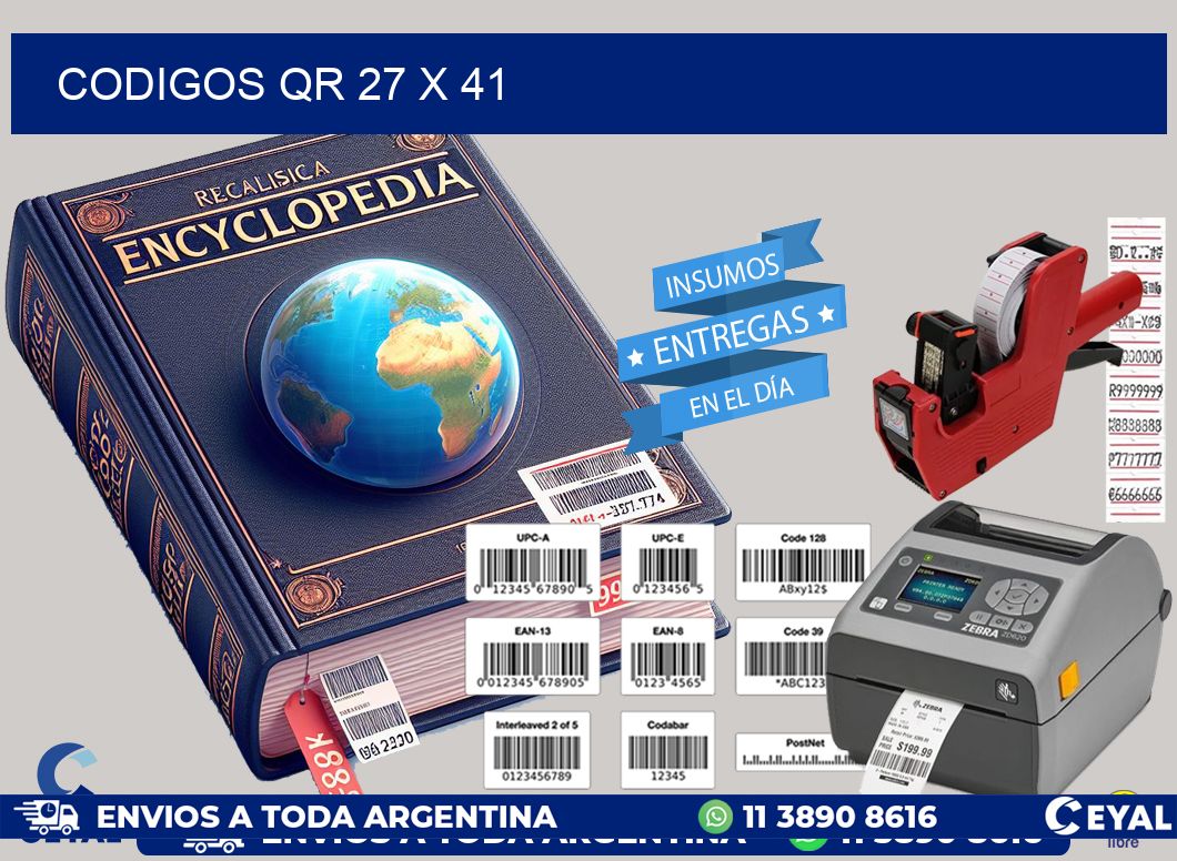 CODIGOS QR 27 x 41