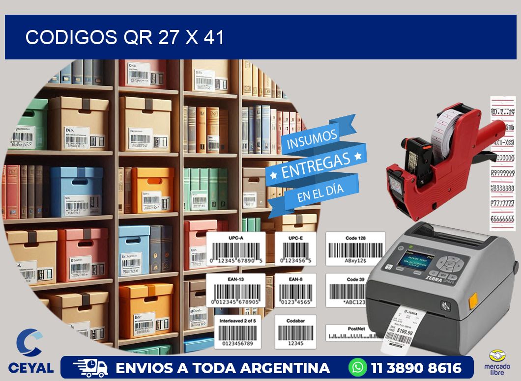 CODIGOS QR 27 x 41