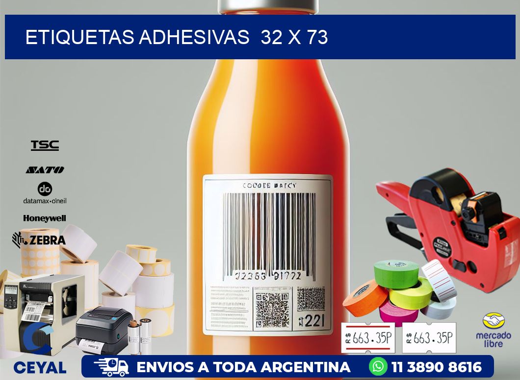 ETIQUETAS ADHESIVAS 32 x 73