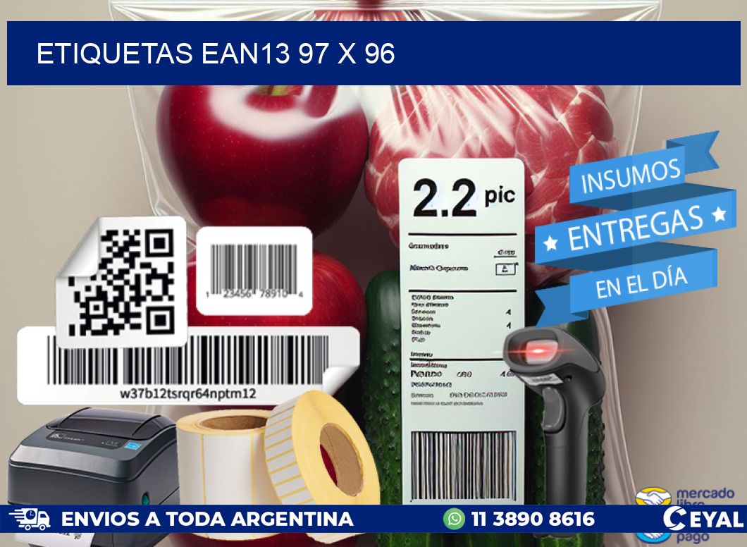 ETIQUETAS EAN13 97 x 96
