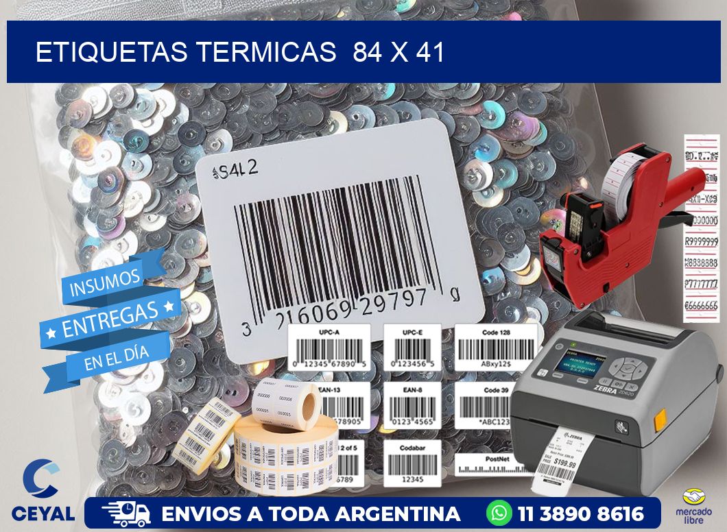 ETIQUETAS TERMICAS 84 x 41