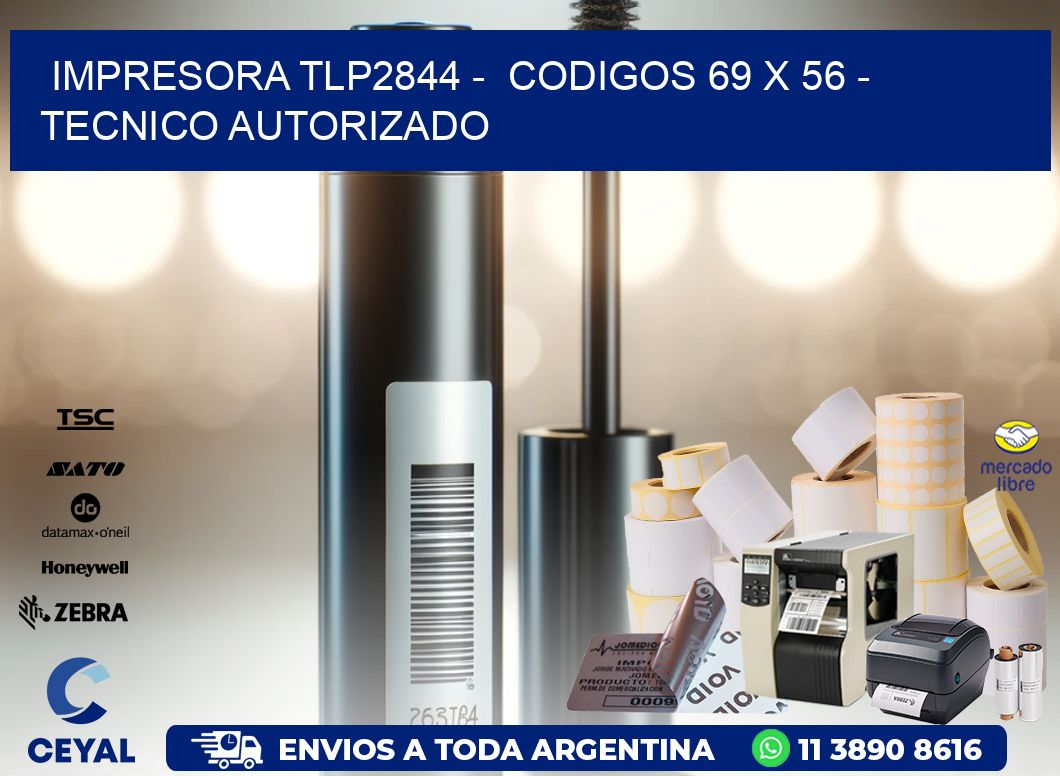 IMPRESORA TLP2844 -  CODIGOS 69 x 56 - TECNICO AUTORIZADO