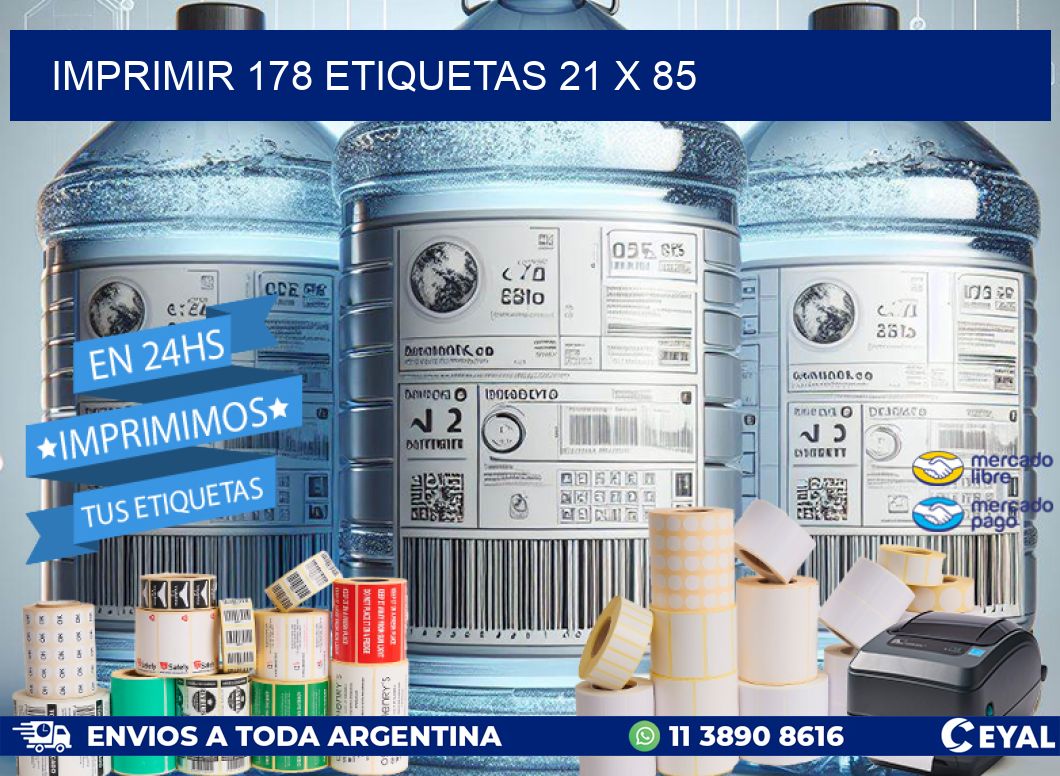 IMPRIMIR 178 ETIQUETAS 21 x 85