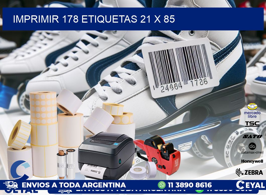 IMPRIMIR 178 ETIQUETAS 21 x 85