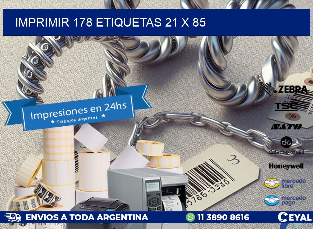 IMPRIMIR 178 ETIQUETAS 21 x 85