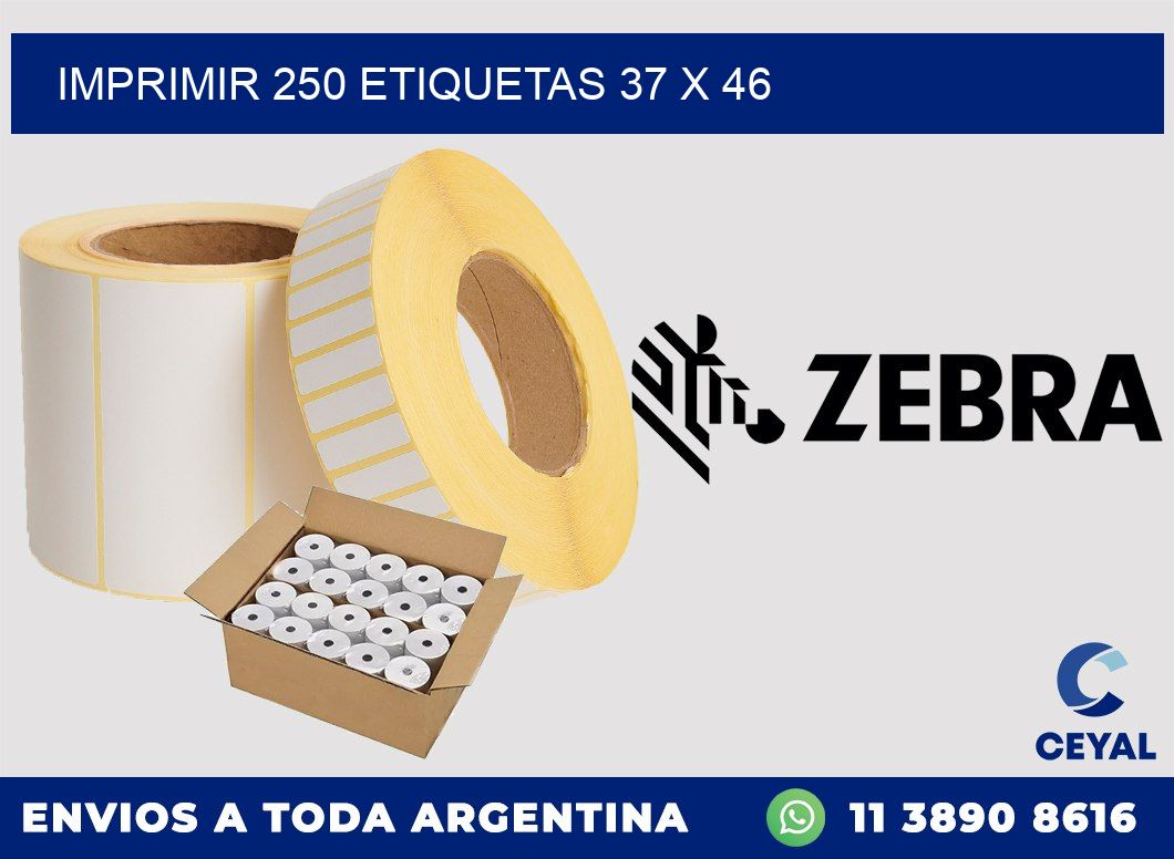 IMPRIMIR 250 ETIQUETAS 37 x 46
