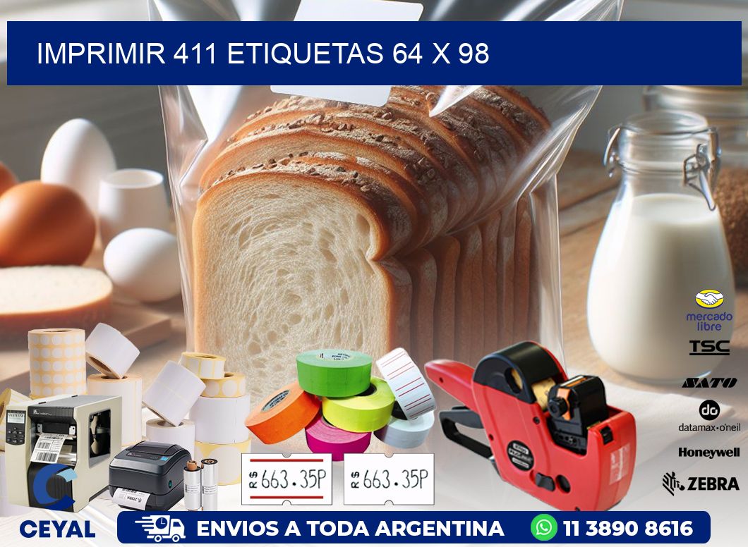 IMPRIMIR 411 ETIQUETAS 64 x 98