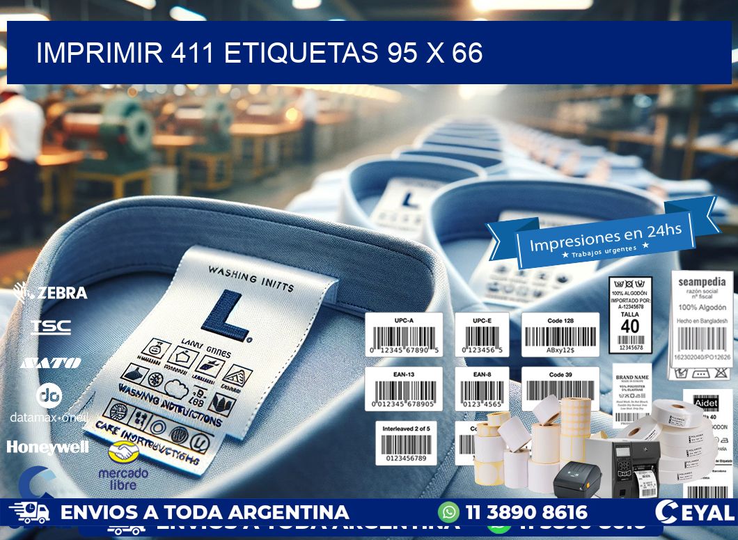 IMPRIMIR 411 ETIQUETAS 95 x 66