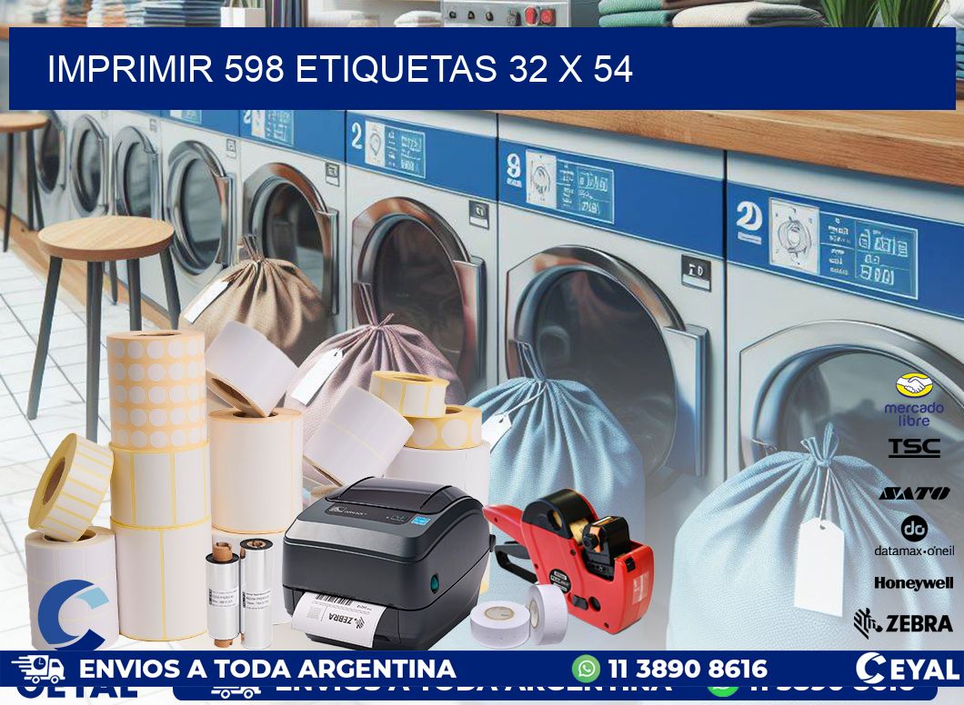 IMPRIMIR 598 ETIQUETAS 32 x 54