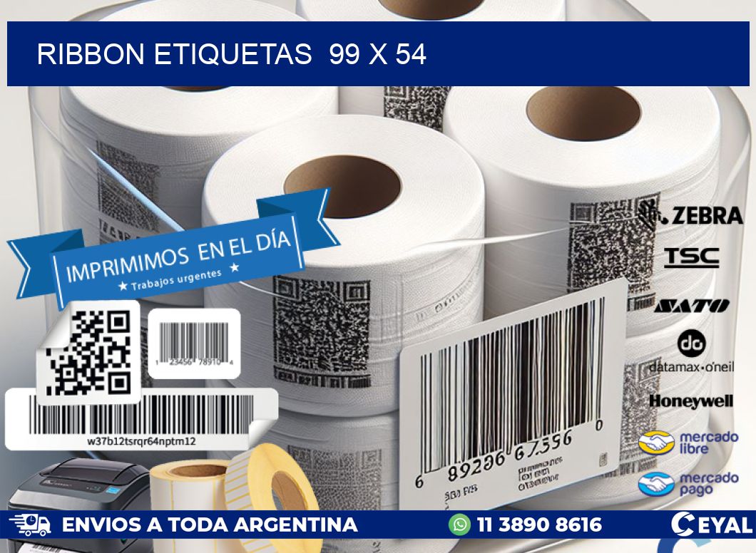 RIBBON ETIQUETAS 99 x 54