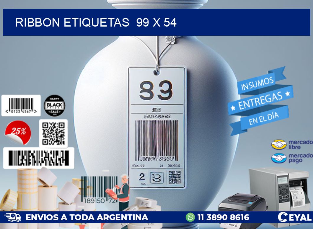 RIBBON ETIQUETAS 99 x 54