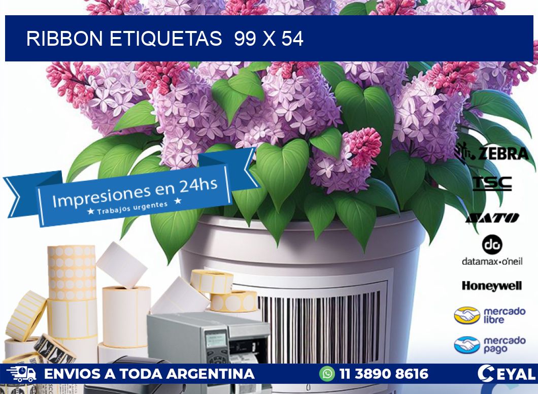 RIBBON ETIQUETAS  99 x 54
