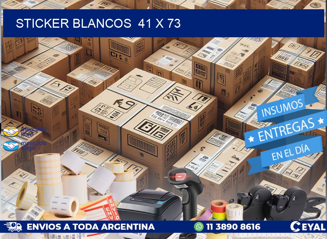 STICKER BLANCOS 41 x 73