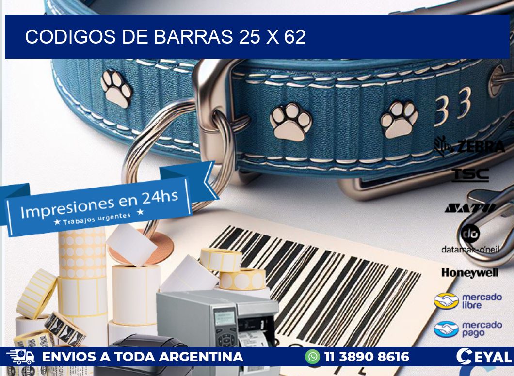 codigos de barras 25 x 62