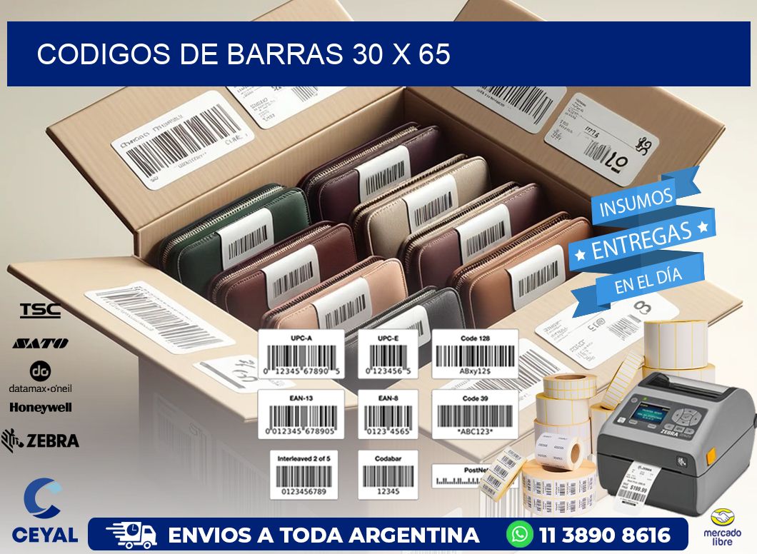 codigos de barras 30 x 65