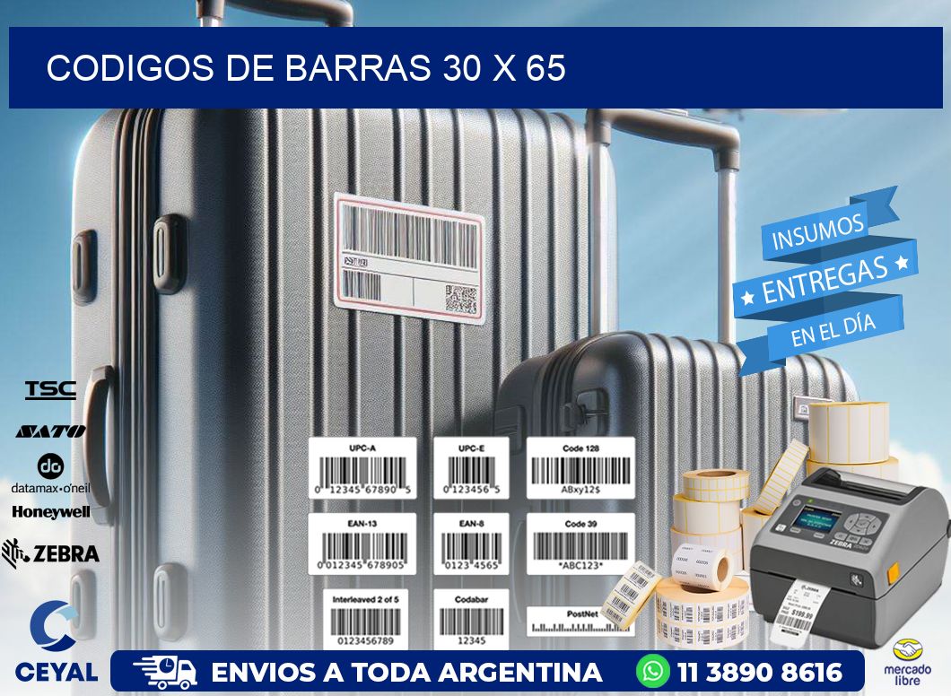 codigos de barras 30 x 65