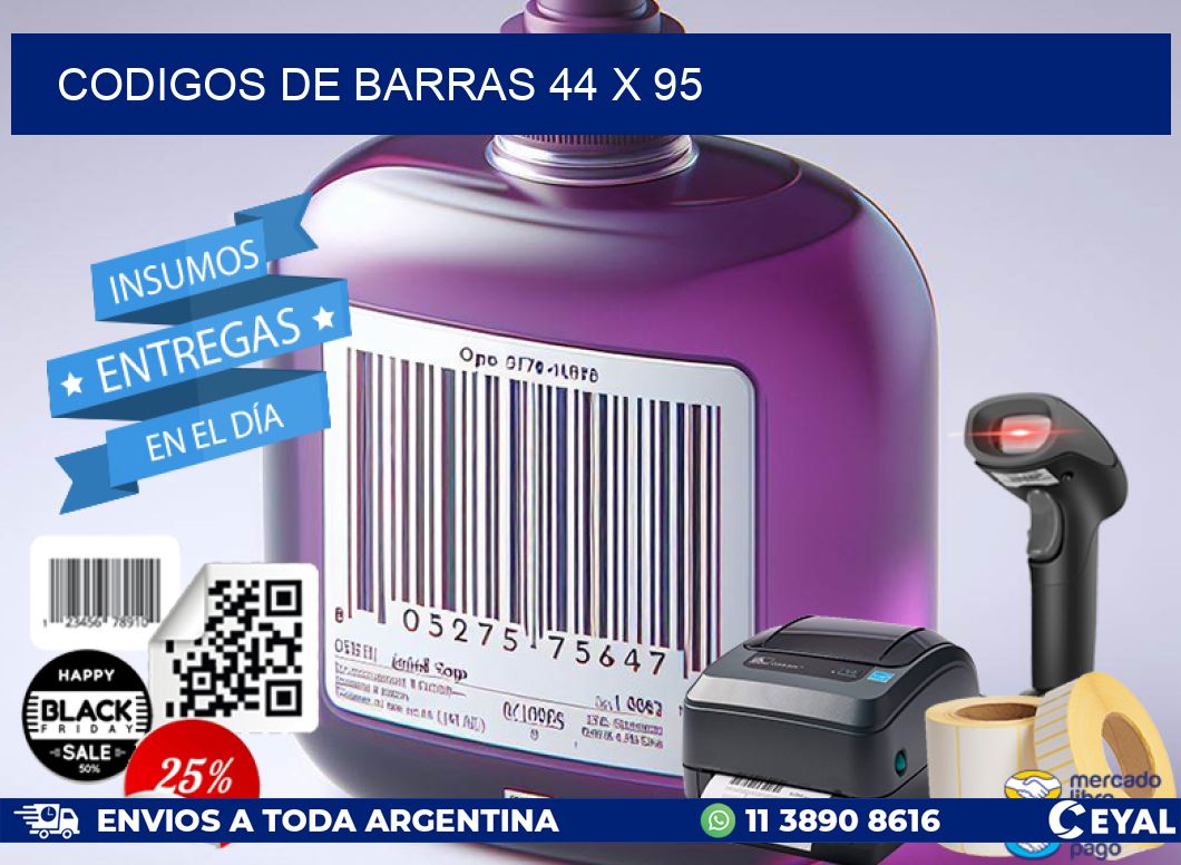 codigos de barras 44 x 95