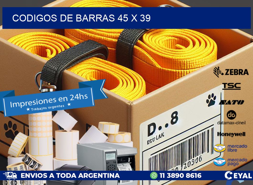 codigos de barras 45 x 39