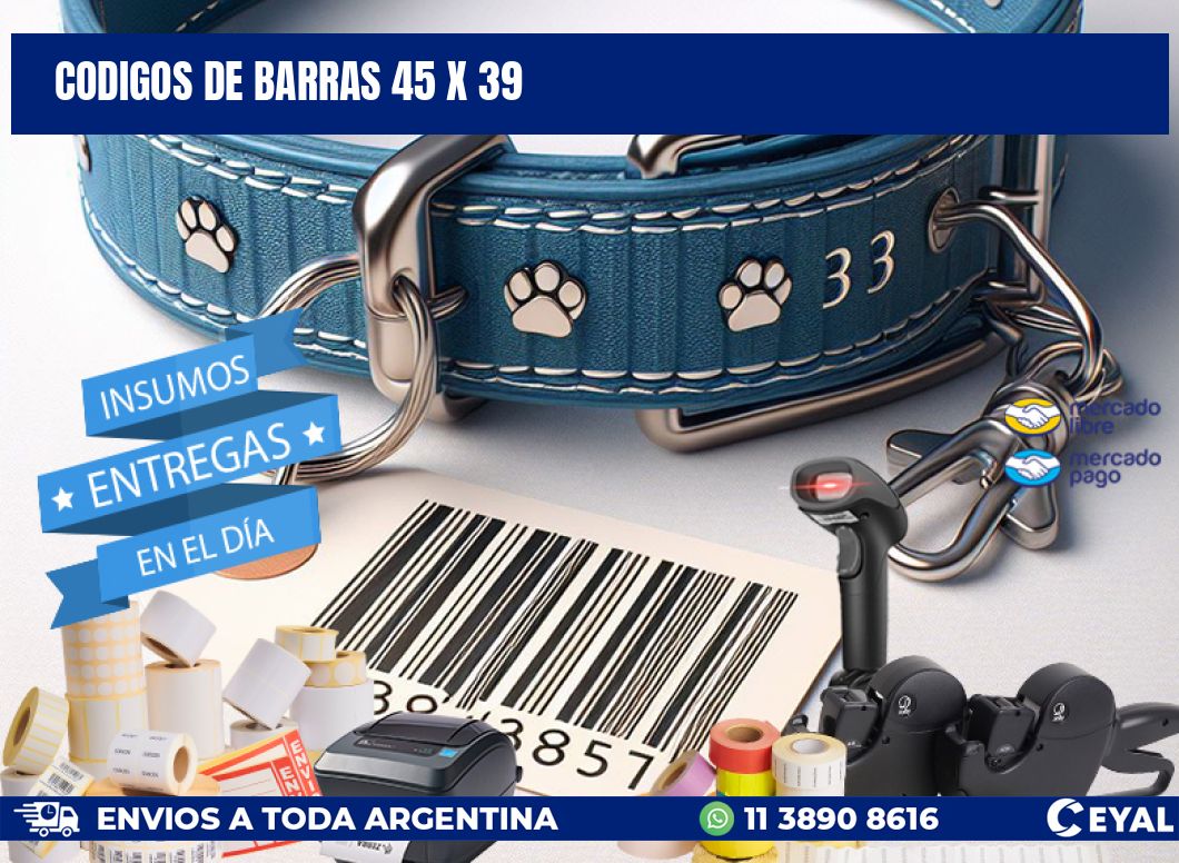 codigos de barras 45 x 39