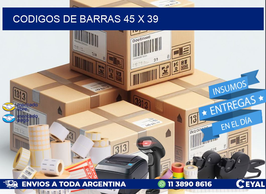 codigos de barras 45 x 39