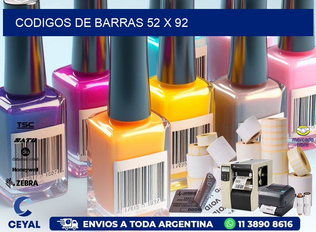 codigos de barras 52 x 92