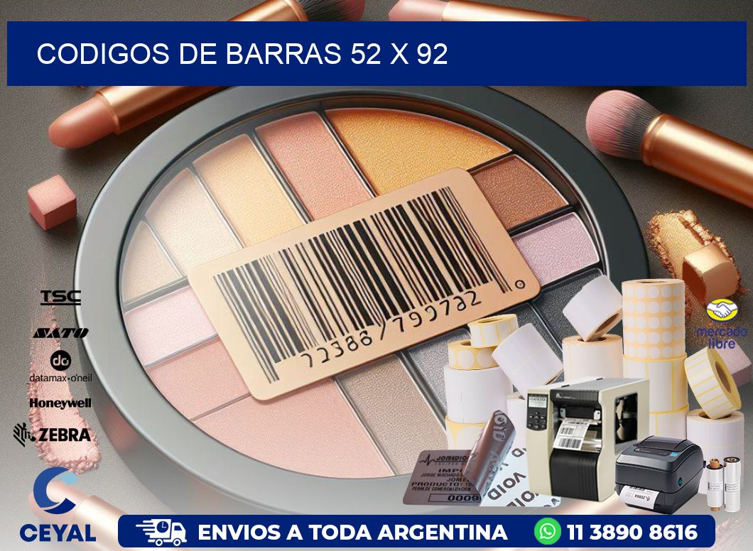 codigos de barras 52 x 92