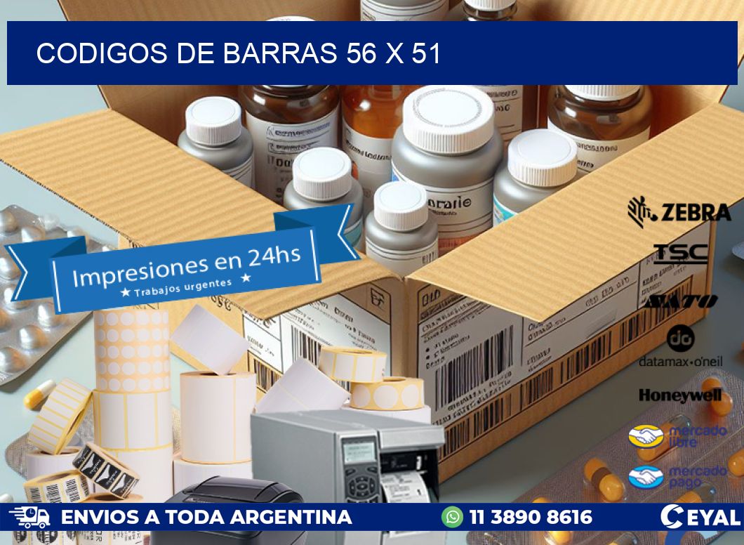 codigos de barras 56 x 51