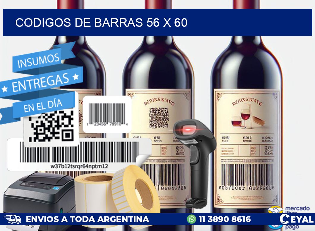codigos de barras 56 x 60