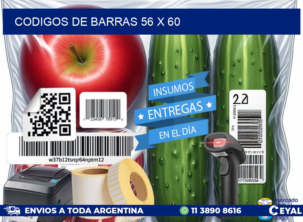 codigos de barras 56 x 60