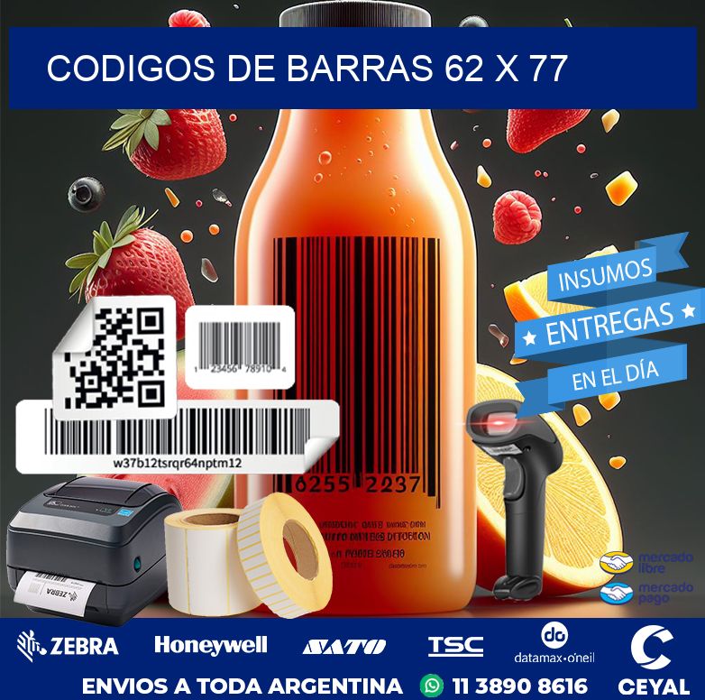 codigos de barras 62 x 77
