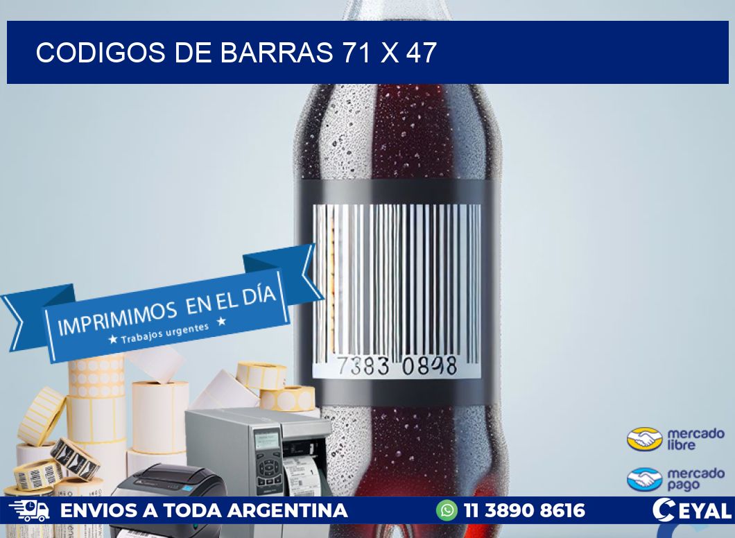 codigos de barras 71 x 47