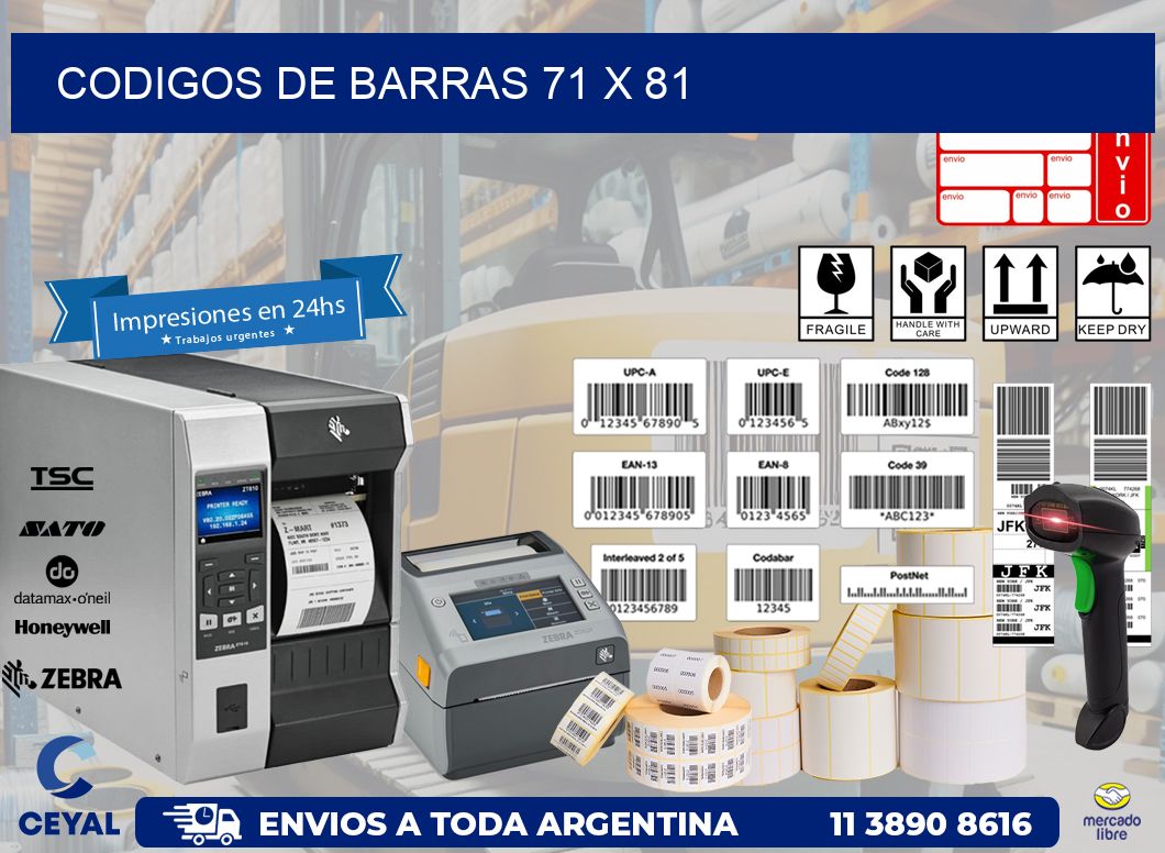 codigos de barras 71 x 81