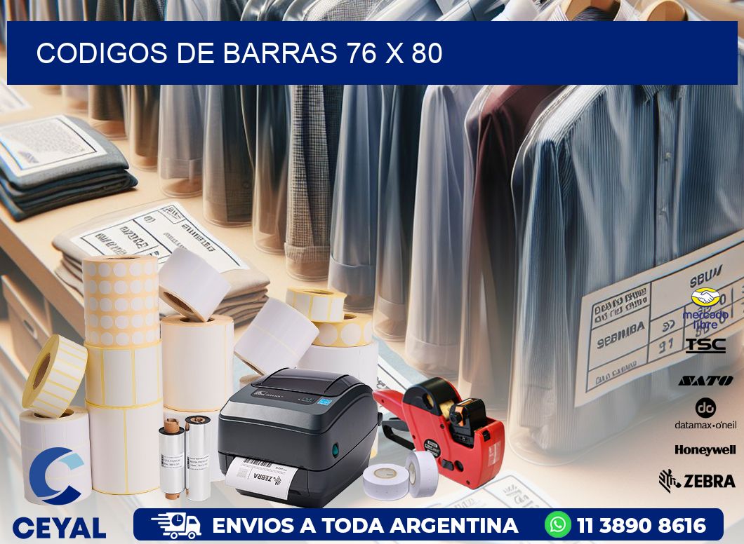 codigos de barras 76 x 80