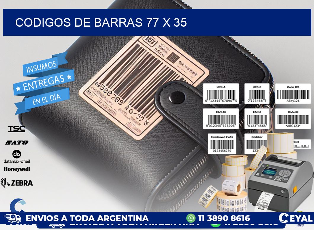 codigos de barras 77 x 35