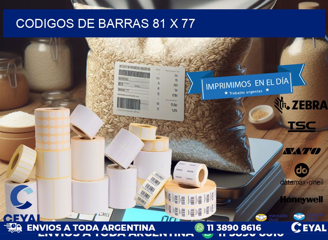 codigos de barras 81 x 77
