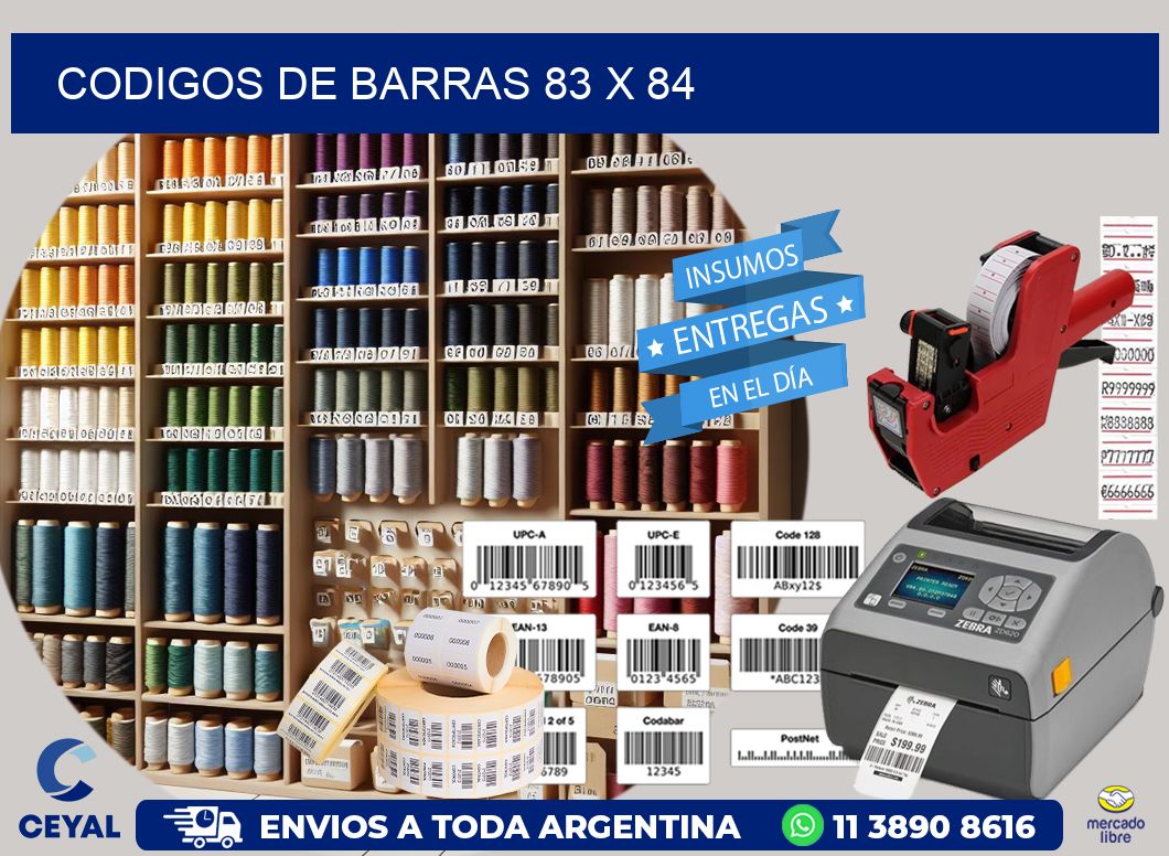 codigos de barras 83 x 84