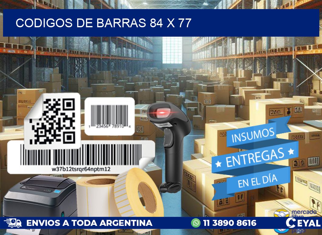 codigos de barras 84 x 77