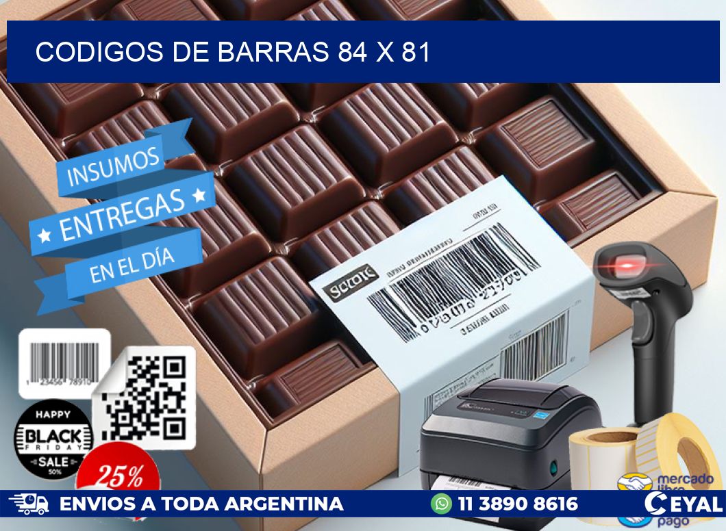 codigos de barras 84 x 81