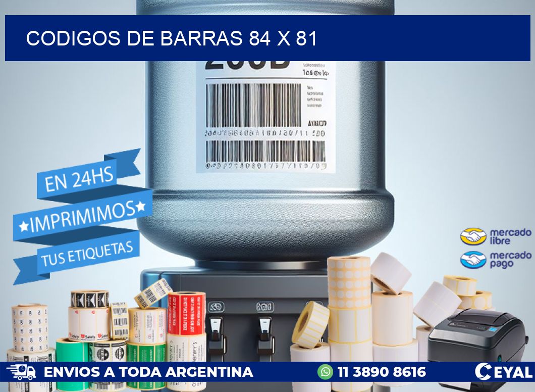 codigos de barras 84 x 81