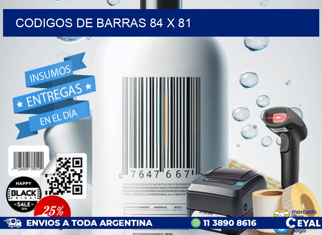 codigos de barras 84 x 81