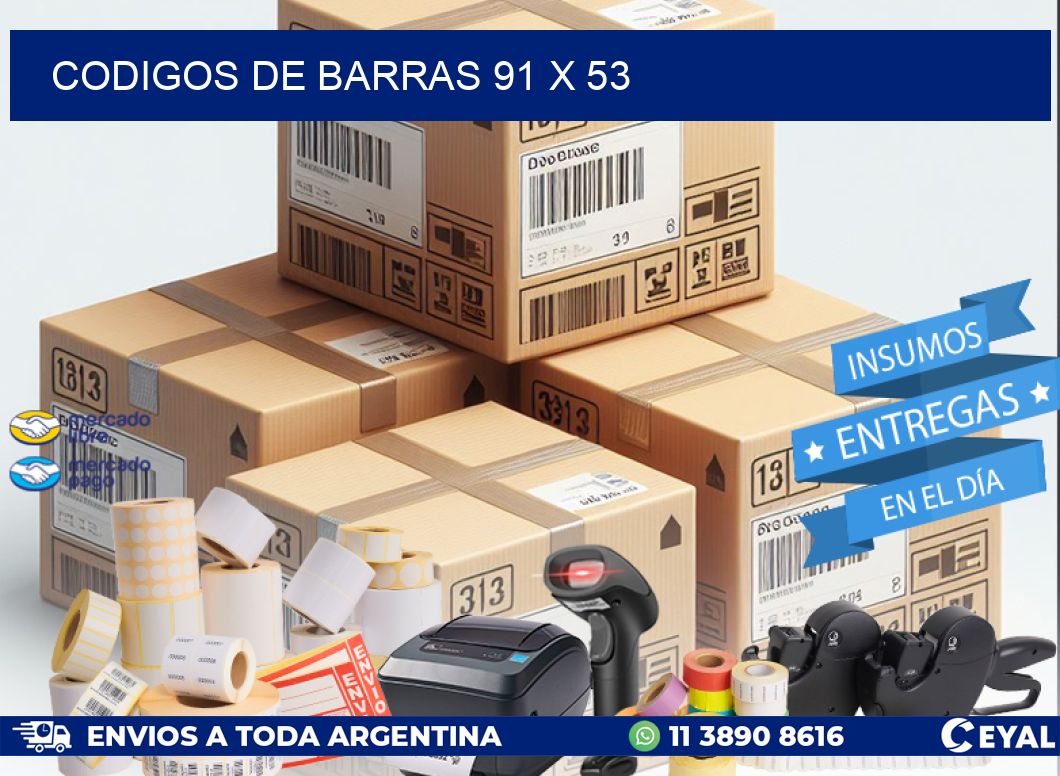 codigos de barras 91 x 53