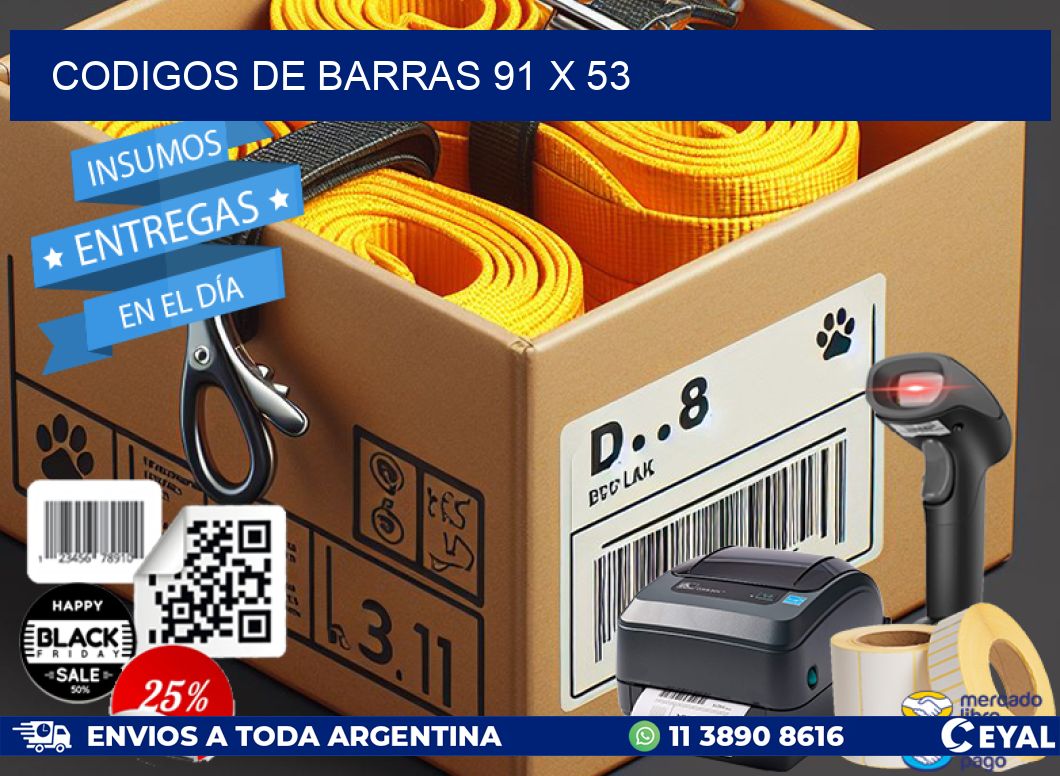 codigos de barras 91 x 53
