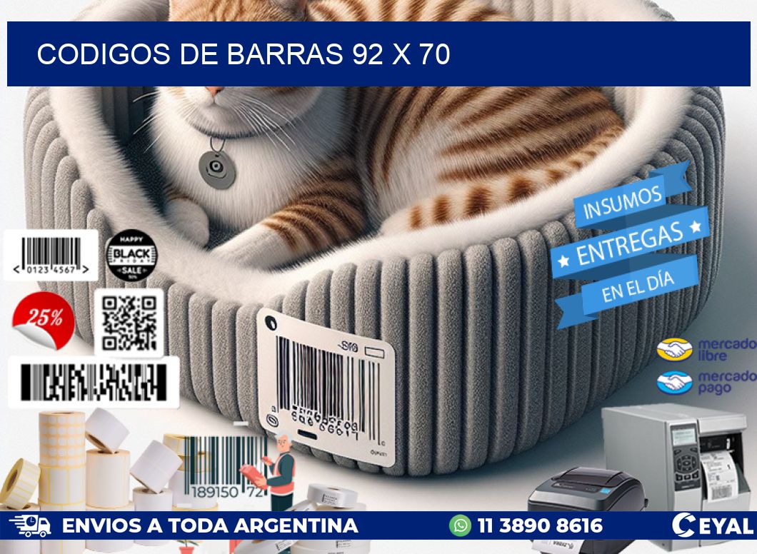 codigos de barras 92 x 70