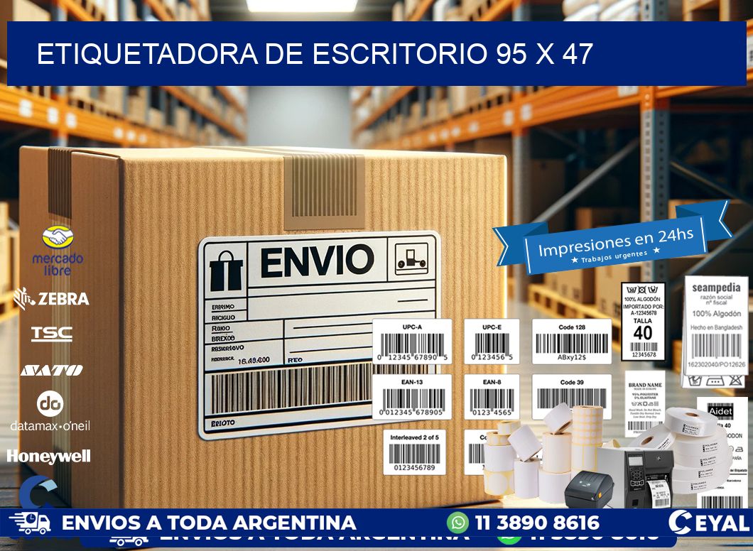 etiquetadora de escritorio 95 x 47