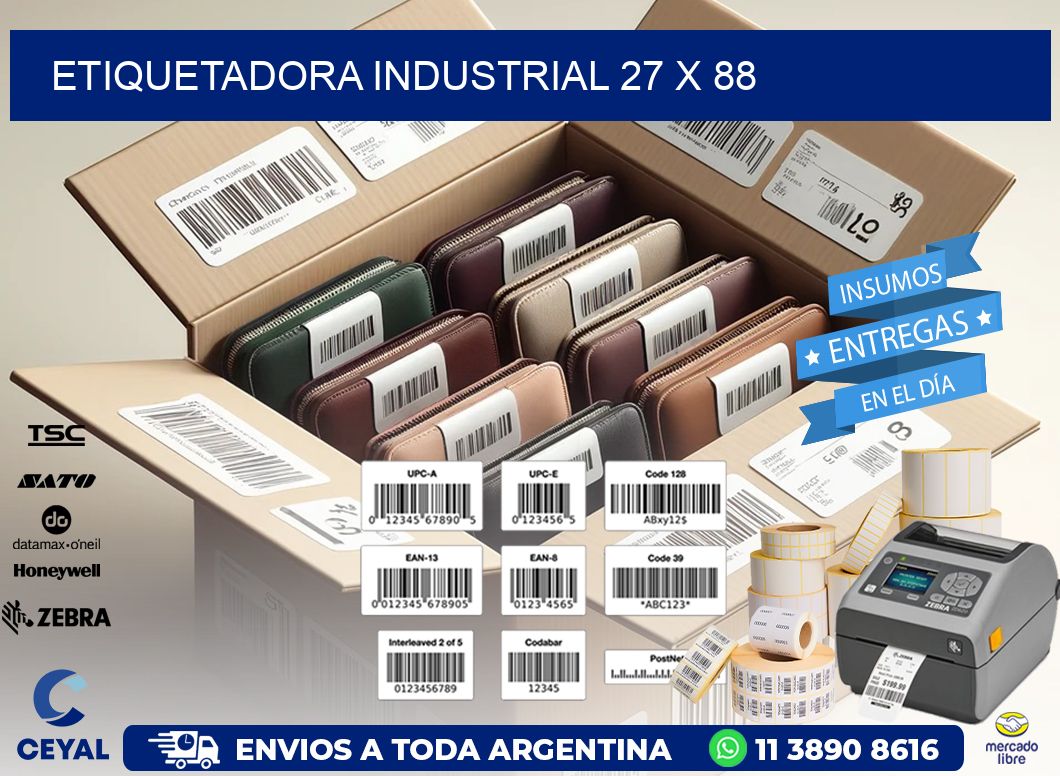 etiquetadora industrial 27 x 88