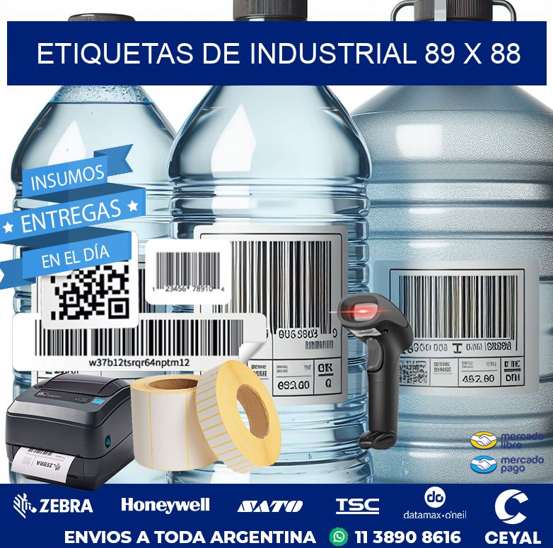 etiquetas de industrial 89 x 88