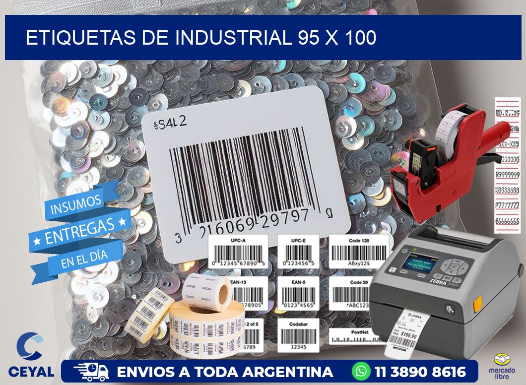 etiquetas de industrial 95 x 100