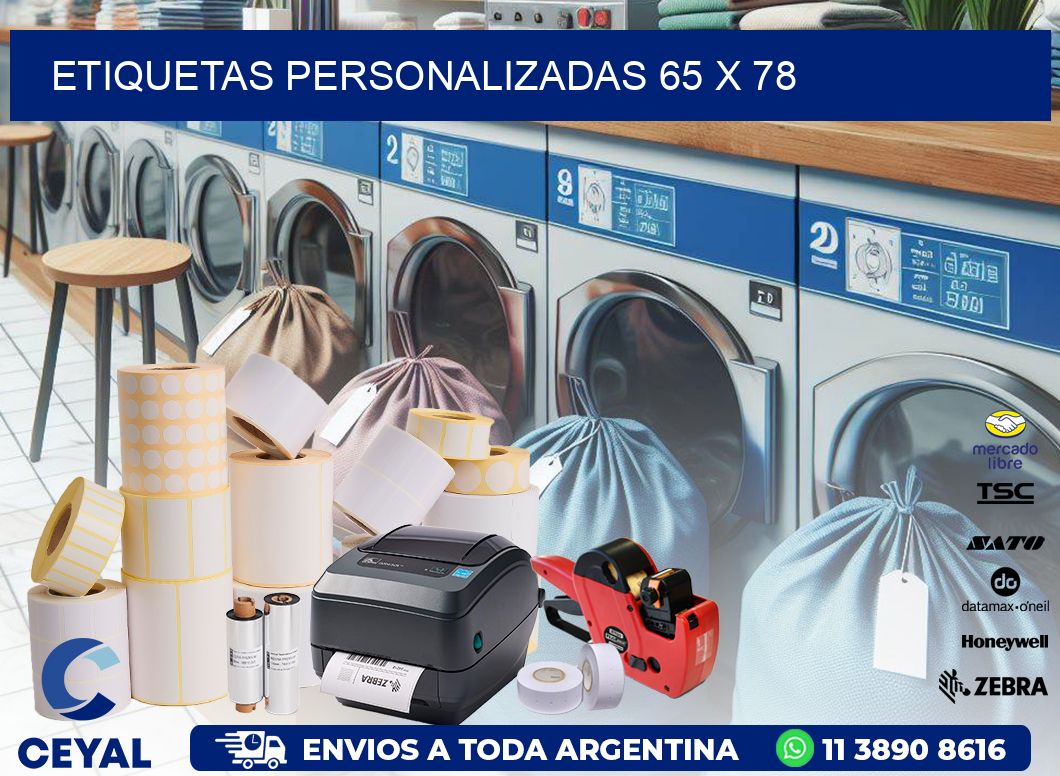 etiquetas personalizadas 65 x 78