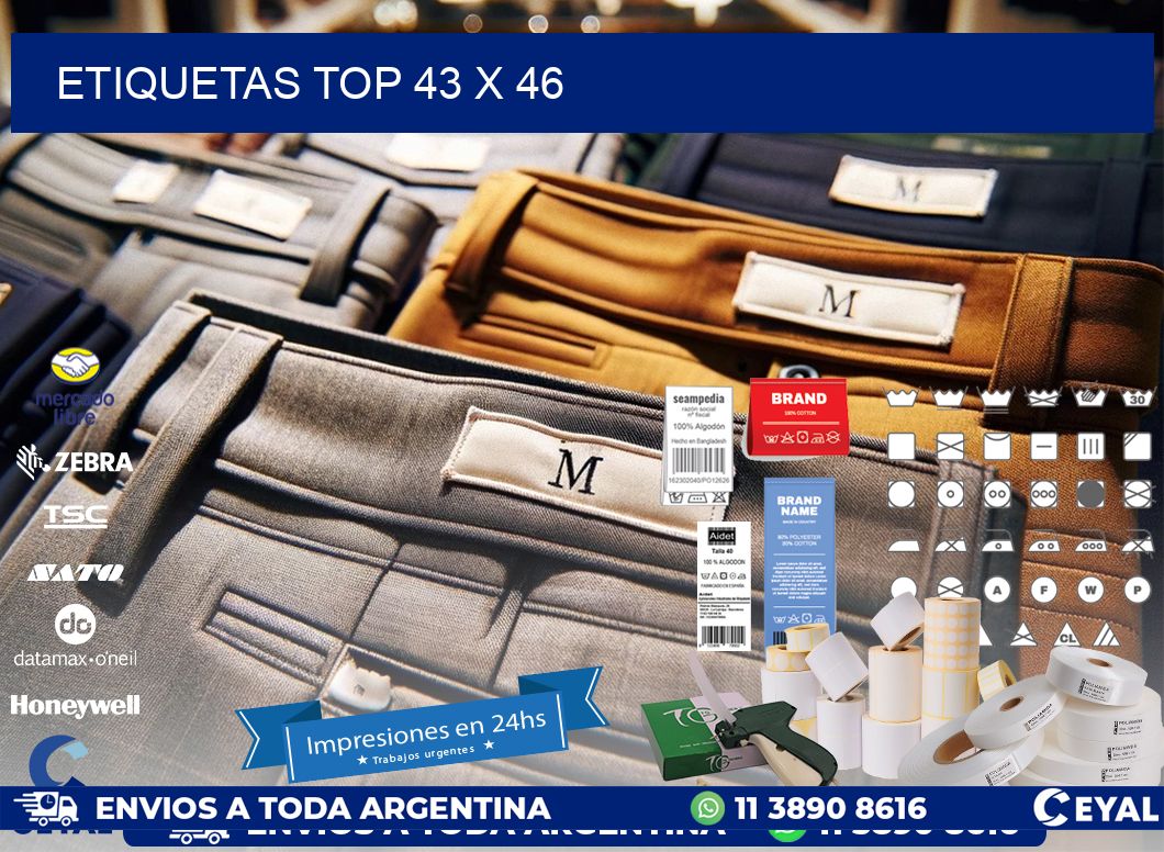 etiquetas top 43 x 46