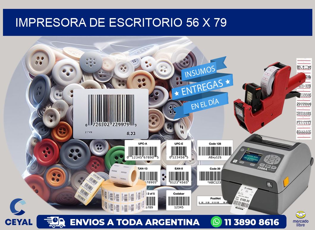 impresora de escritorio 56 x 79